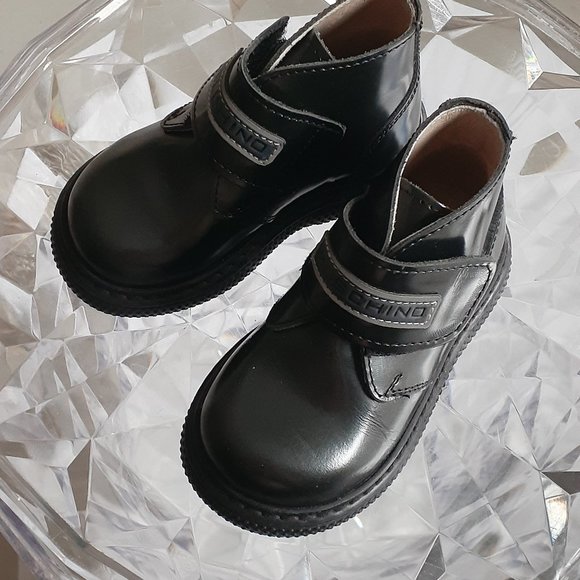 2 for $10. Black formal baby boots Love Moschino style - Picture 6 of 10